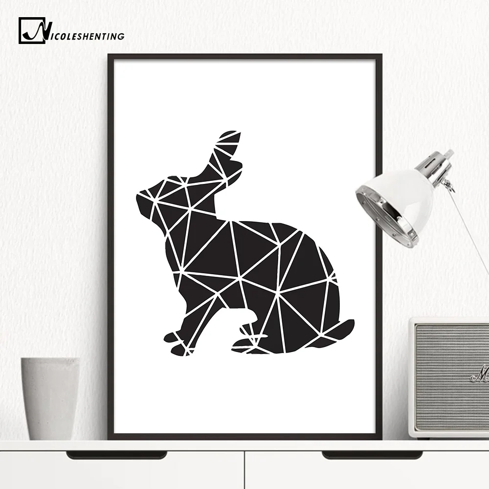NICOLESHENTING Geometry Rabbit Poster Prints Minimalism Canvas Wall Art Abstract Painting Picture Nordic Decoration Home Decor
NICOLESHENTING Geometry Rabbit Poster Prints Minimalism Canvas Wall Art Abstract Painting Picture Nordic Decoration Home Decor