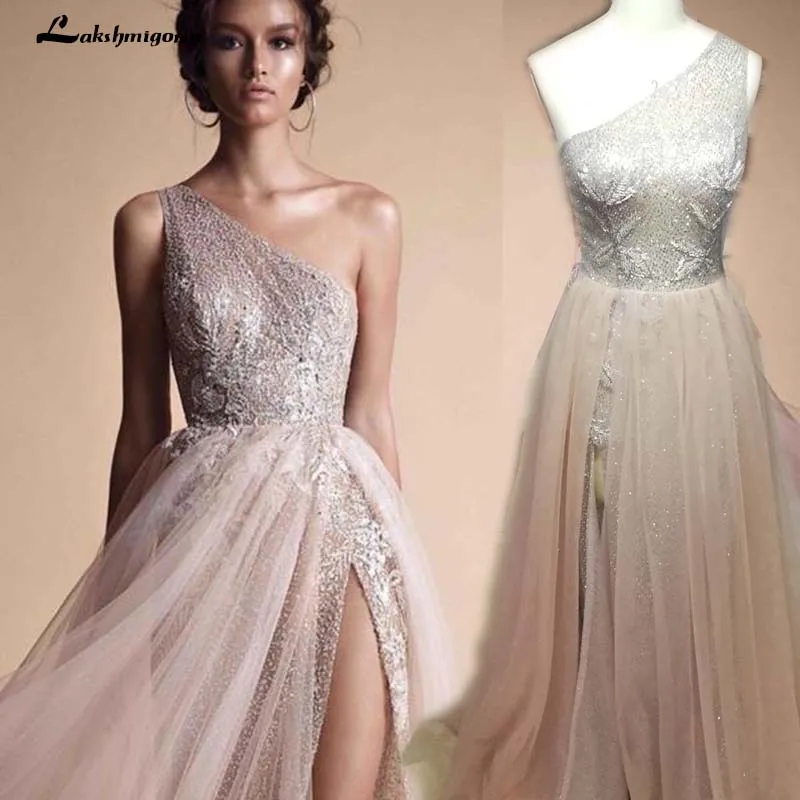 Robe De Soiree Champagne High Split Evening Gowns A Line Evening Dresses One Shoulder Sequined Shiny Evening Gowns
Robe De Soiree Champagne High Split Evening Gowns A Line Evening Dresses One Shoulder Sequined Shiny Evening Gowns