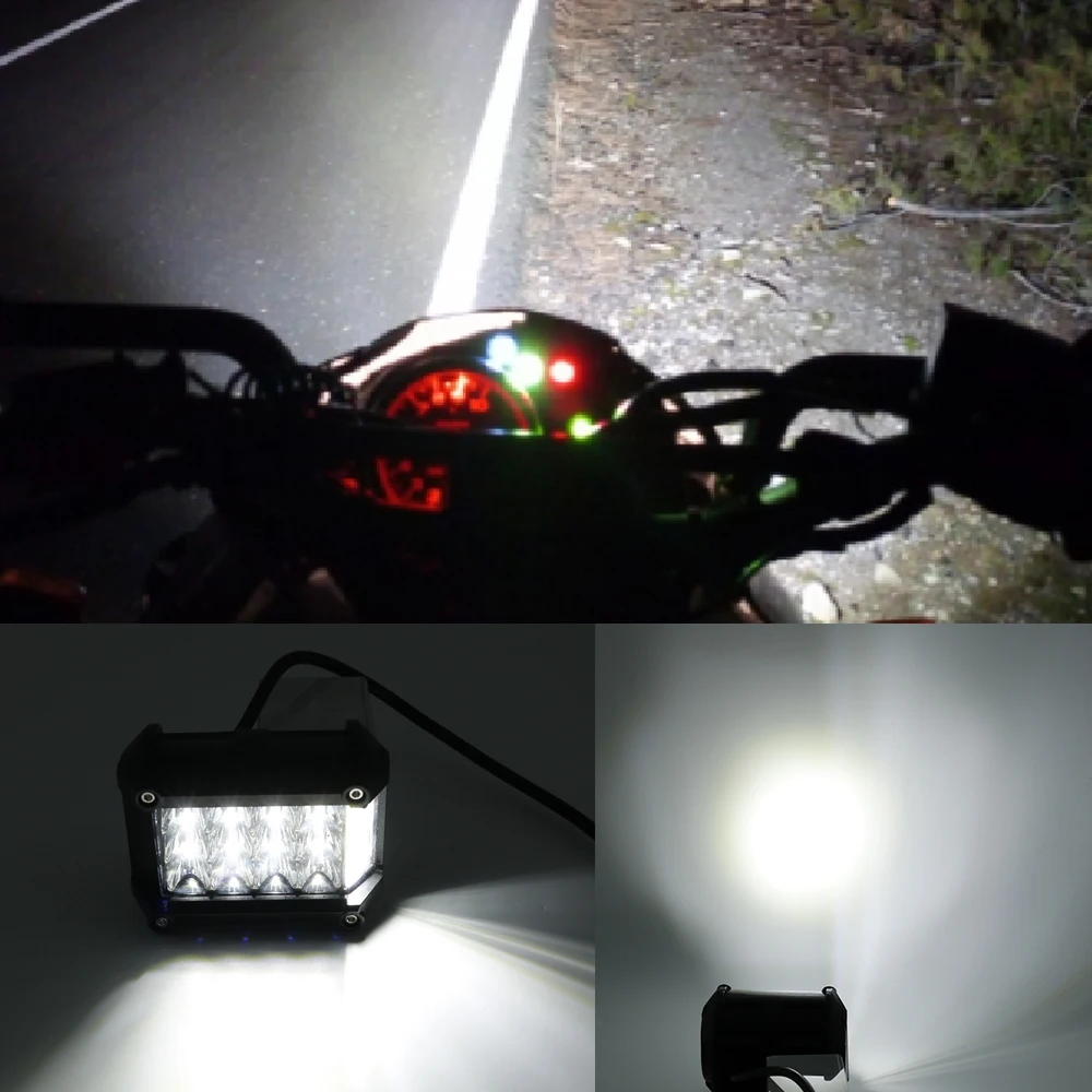 2pcs 4 57W LED Work Light Flood 4x4 Offroad Led Bar Light Driving Lamp Headlight Trucks Boat ATV SUV 4WD 12v 24v (3)