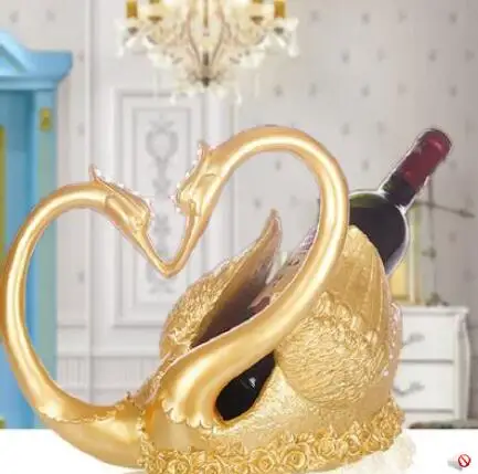 European creative vintage-style cygnet wine stand living room wine bottle shelf resin to set the modern art
European creative vintage-style cygnet wine stand living room wine bottle shelf resin to set the modern art
