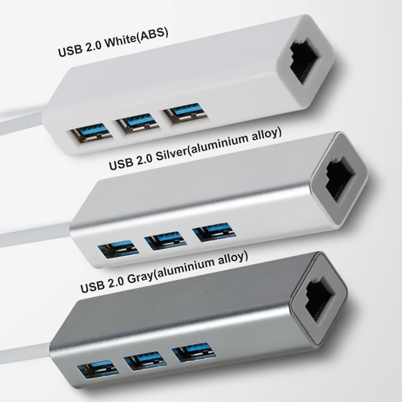 Адаптер разветвитель OFCCOM usb хаб 2 0 с 3 портами на RJ45 100 Мбит/с|USB-хабы| |