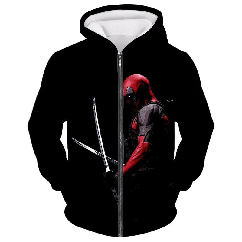 Cloudstyle 2019 3D Printed Deadpool Black Men's Zipper Hoodies Comic Super Hero Zipper Hooded Hoodies Streetwear Hoodie Men 5XL
Cloudstyle 2019 3D Printed Deadpool Black Men's Zipper Hoodies Comic Super Hero Zipper Hooded Hoodies Streetwear Hoodie Men 5XL
