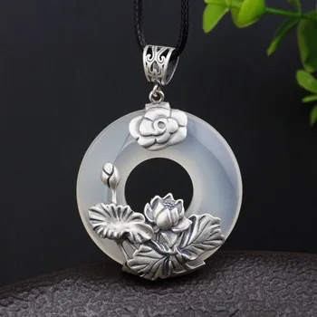 2020 Cluci Cage Pendants Choker Necklace New S925 Pure Matte Pulp Pendant Manual Zen Lotus Xiangyun Christmas Sweater For Women
2020 Cluci Cage Pendants Choker Necklace New S925 Pure Matte Pulp Pendant Manual Zen Lotus Xiangyun Christmas Sweater For Women