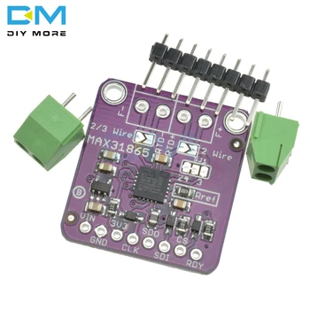 MAX31865 PT100 To PT1000 RTD-to-Digital Converter Board Temperature Thermocouple Sensor Amplifier Module 3.3V 5V For Arduino
MAX31865 PT100 To PT1000 RTD-to-Digital Converter Board Temperature Thermocouple Sensor Amplifier Module 3.3V 5V For Arduino