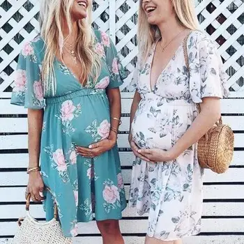 Maternity Clothing Casual Floral Pregnants Dress maternity dresses photography props nursing dress Beach Dress
Maternity Clothing Casual Floral Pregnants Dress maternity dresses photography props nursing dress Beach Dress