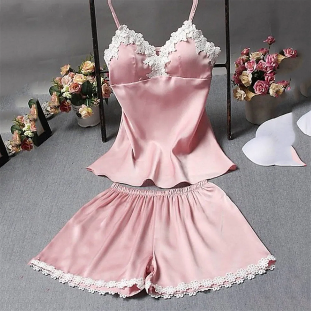 Pajamas Sets Silk Women Nightgowns Sexy Ladies Satin Nightwear Women Robe Nighties Sleepwear Shorts Combinaison Pyjama Femme
Pajamas Sets Silk Women Nightgowns Sexy Ladies Satin Nightwear Women Robe Nighties Sleepwear Shorts Combinaison Pyjama Femme