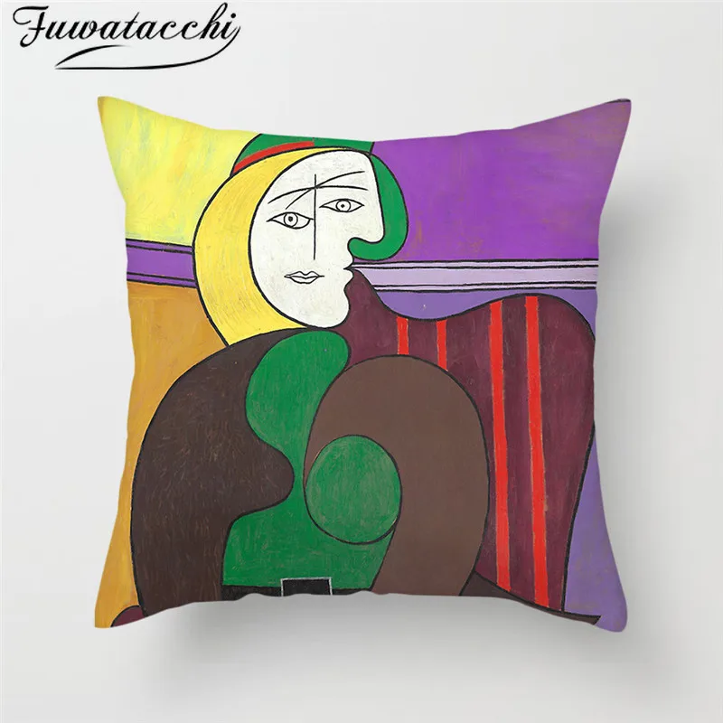 Fuwatacchi Famous Oil Painting Cushion Cover Girl Plant Animal Pillow Cover for Home Car Chair Sofa Decorative Pillows Cover
Fuwatacchi Famous Oil Painting Cushion Cover Girl Plant Animal Pillow Cover for Home Car Chair Sofa Decorative Pillows Cover