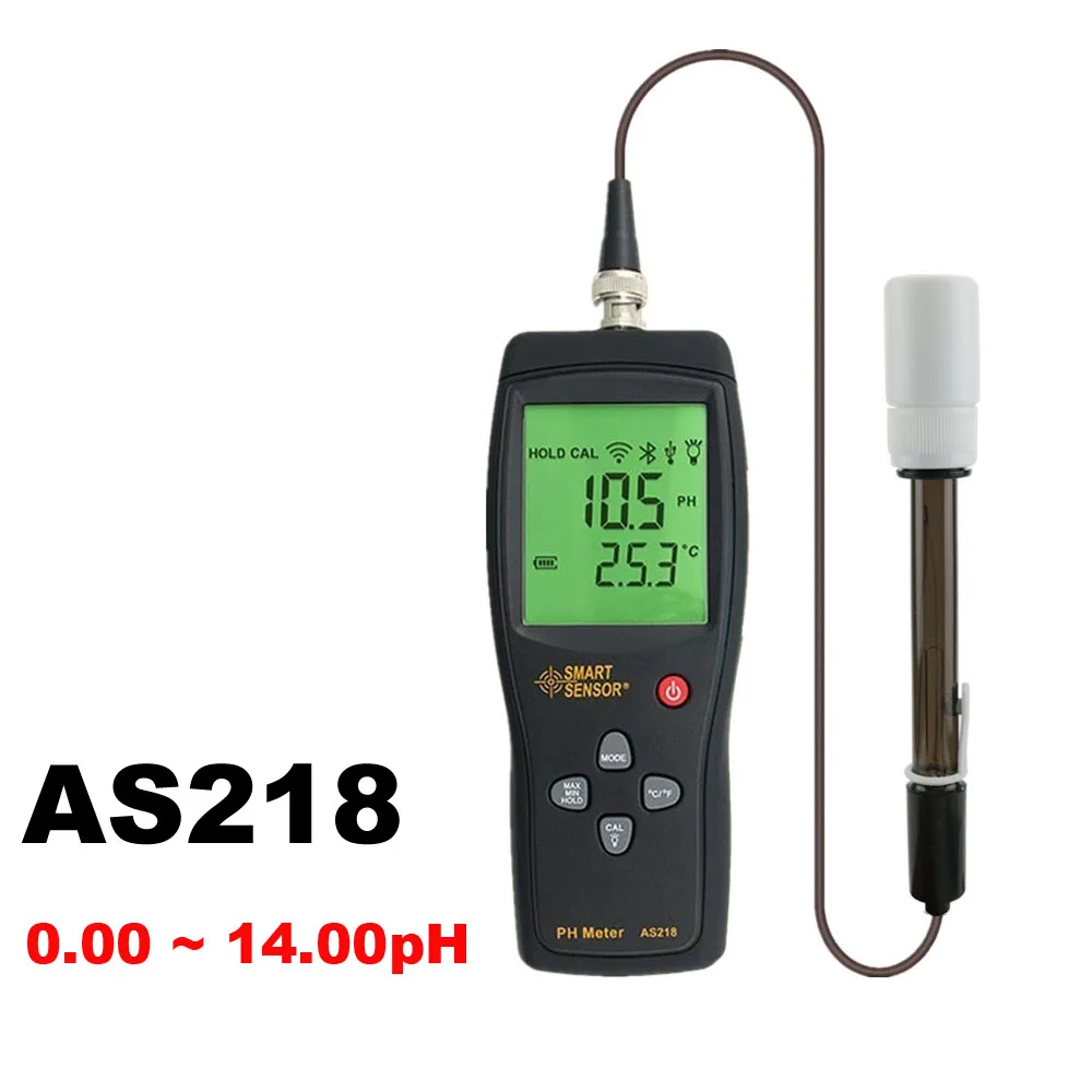 digital PH meter Soil ph Meter PH tester Smart Sensor AS218 0.00~14.00pH Moisture measuring instrument Water PH acidity meter
digital PH meter Soil ph Meter PH tester Smart Sensor AS218 0.00~14.00pH Moisture measuring instrument Water PH acidity meter