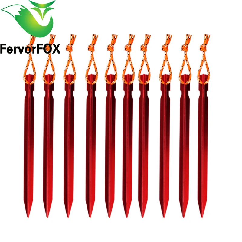 7'' (18cm) Professional 10 Pcs/lot Aluminum Tent Stake Red Color 18cm Ultralight Tent Peg Tent Accessories
7'' (18cm) Professional 10 Pcs/lot Aluminum Tent Stake Red Color 18cm Ultralight Tent Peg Tent Accessories