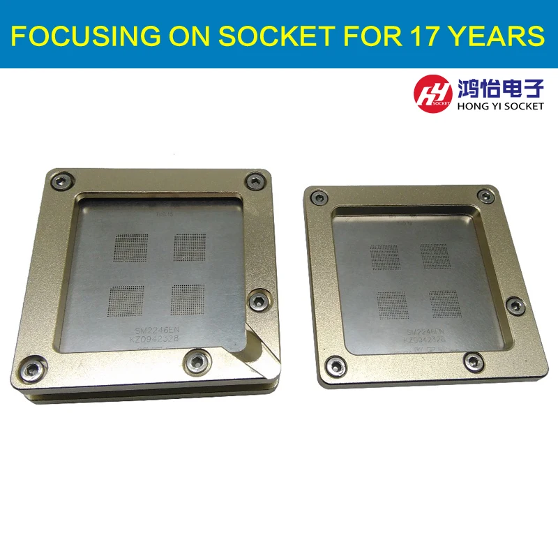 SM2246EN Pogo Pin Reballing Tool Reballing Jig Rework Station For IC Refurbished Solder Ball Mounting Reballing Machine
SM2246EN Pogo Pin Reballing Tool Reballing Jig Rework Station For IC Refurbished Solder Ball Mounting Reballing Machine