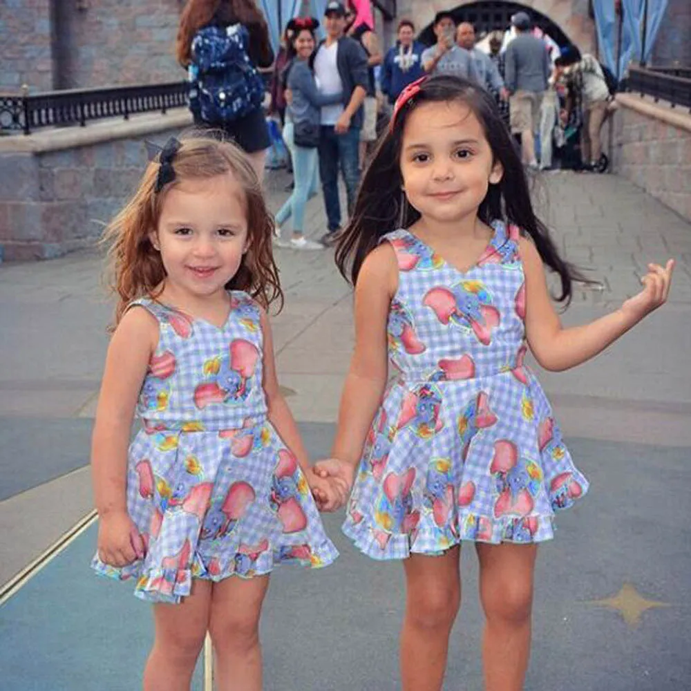 12M-4T Toddler Baby Girls Dress Cartoon Elephant Print Plaid Sleeveless Dresses Outfits girl dresses vestidos infantil#sg
12M-4T Toddler Baby Girls Dress Cartoon Elephant Print Plaid Sleeveless Dresses Outfits girl dresses vestidos infantil#sg