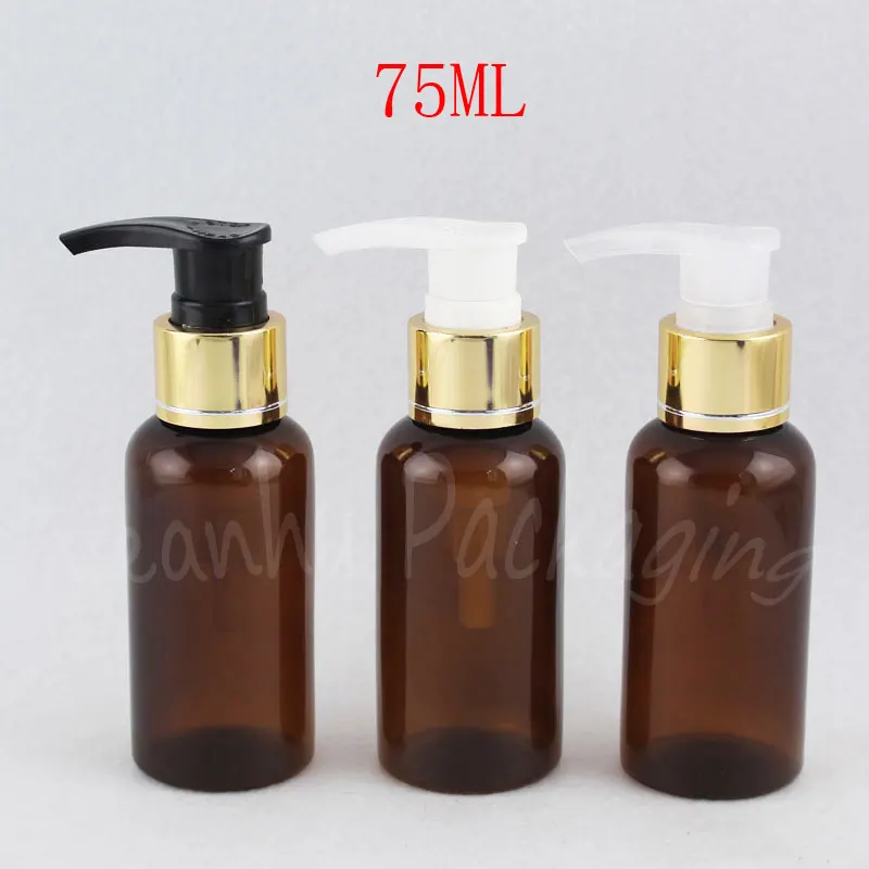 75ML Brown Round Shoulder Plastic Bottle With Trigger Spray Pump , 75CC Lotion / Shampoo Sub-bottling , Empty Cosmetic Container
75ML Brown Round Shoulder Plastic Bottle With Trigger Spray Pump , 75CC Lotion / Shampoo Sub-bottling , Empty Cosmetic Container