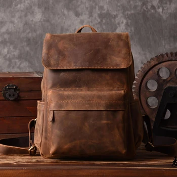vintage crazy horse genuine leather backpack bag mochilas escolares para adolescente meninas backpack school women man bag
vintage crazy horse genuine leather backpack bag mochilas escolares para adolescente meninas backpack school women man bag