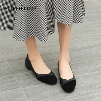 SOPHITINA Women's Leisure Pumps Fashion Shallow Comfortable Genuine Leather Large Size Shoes Spring Handmade Casual Pumps SO80
SOPHITINA Women's Leisure Pumps Fashion Shallow Comfortable Genuine Leather Large Size Shoes Spring Handmade Casual Pumps SO80