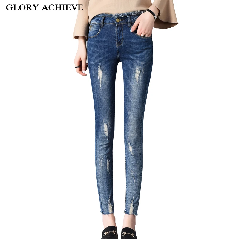 Ripped jeans for women Vintage Jeans Women Mid Waist Stretchy Ripped Button Fly Denim Pants Skinny Pencil Jeans Woman
Ripped jeans for women Vintage Jeans Women Mid Waist Stretchy Ripped Button Fly Denim Pants Skinny Pencil Jeans Woman