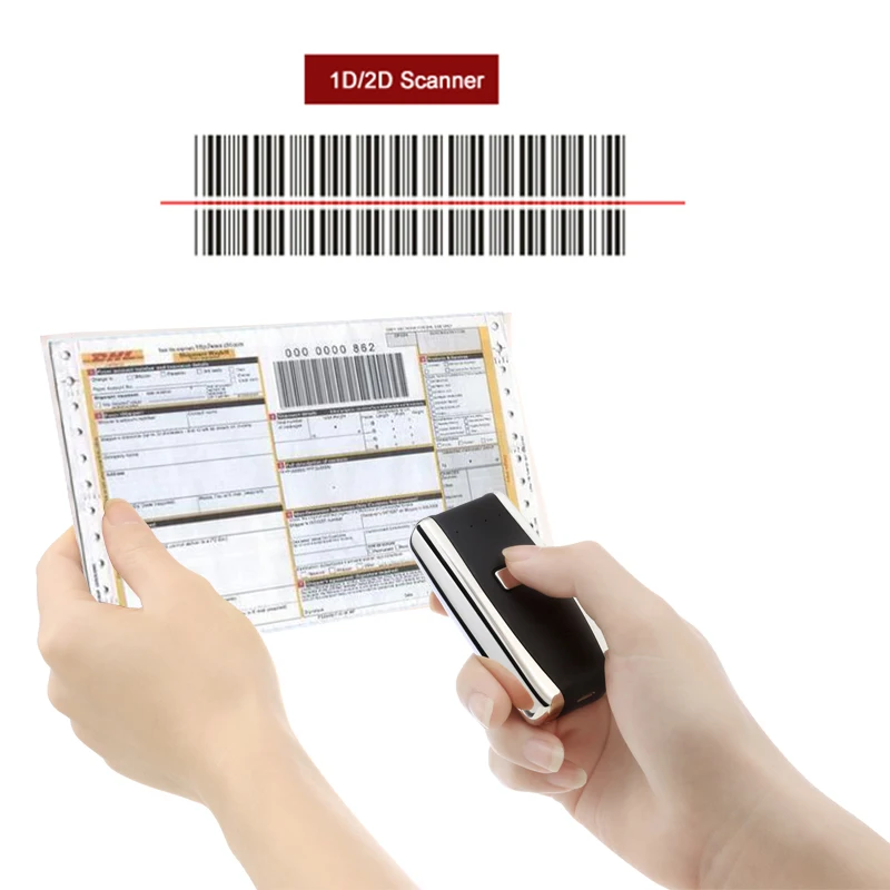 Mini Barcode Scanner Bluetooth Wireless Waybill USB Portable Pocket 2d barcode QR code reader
Mini Barcode Scanner Bluetooth Wireless Waybill USB Portable Pocket 2d barcode QR code reader