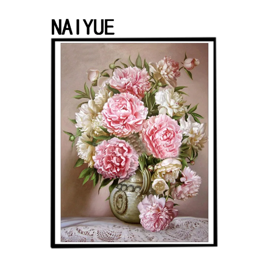 DIY 5D Diamond Mosaic Painting Cross Stitch Craft Kits Vase Peony Flower Diamonds Embroidery Home Decal Decoration
DIY 5D Diamond Mosaic Painting Cross Stitch Craft Kits Vase Peony Flower Diamonds Embroidery Home Decal Decoration