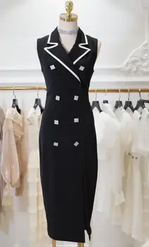 Xilin home 19 summer new women's European station temperament lady style V-neck color matching rhinestone buckle open dressT3543
Xilin home 19 summer new women's European station temperament lady style V-neck color matching rhinestone buckle open dressT3543
