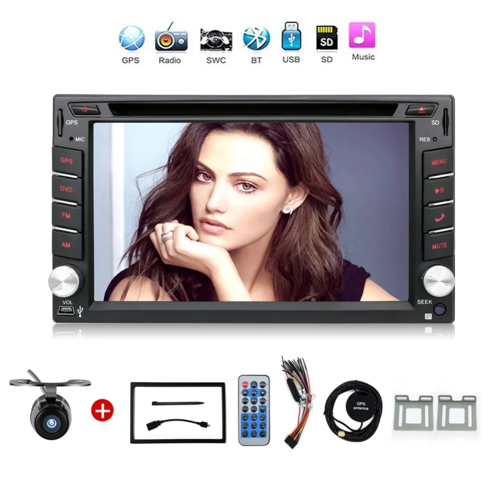 2din автомобильный dvd радио GPS навигация Bluetooth 2 DIN универсальный для x trail Qashqai Juke nissan