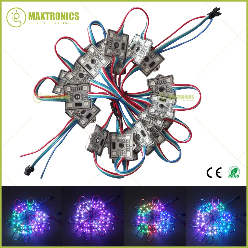 Wholesale price 20pcs SPI Waterproof WS2801 LED Pixel Module string 4pcs SMD RGB 5050 &1pcs WS2801 ic DC12V
Wholesale price 20pcs SPI Waterproof WS2801 LED Pixel Module string 4pcs SMD RGB 5050 &1pcs WS2801 ic DC12V