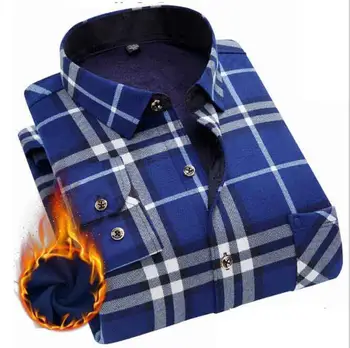 Loldeal Men's Fleece Lining Checkered Slim Fit Casual Thermal Flannel Shirt Dress Cotton Warm Long Sleeve Shirt
Loldeal Men's Fleece Lining Checkered Slim Fit Casual Thermal Flannel Shirt Dress Cotton Warm Long Sleeve Shirt
