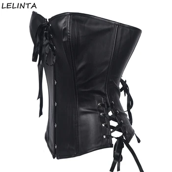 LELINTA Women's Gothic Steampunk Lace Up Boned Corsets Bustiers Slim Overbust Top Black Red Waist Trainer Corselet Bodyshaper
LELINTA Women's Gothic Steampunk Lace Up Boned Corsets Bustiers Slim Overbust Top Black Red Waist Trainer Corselet Bodyshaper