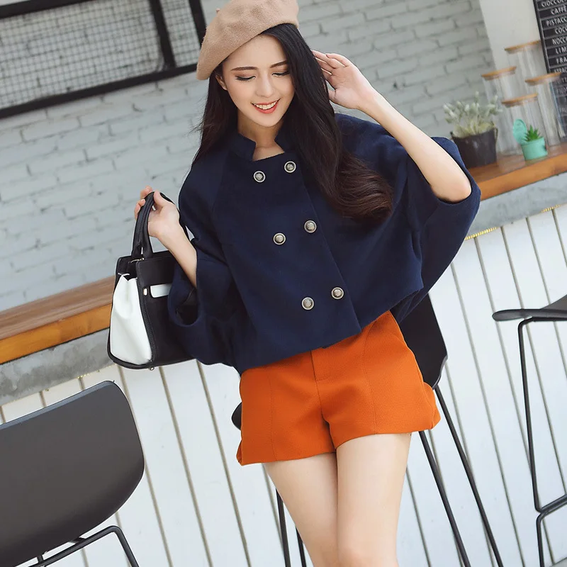 Casual Loose Short Wool Blend Ladies Coat Double Breasted Solid Women's Jacket Full Sleeve Korean Womens Fashion Coat
Casual Loose Short Wool Blend Ladies Coat Double Breasted Solid Women's Jacket Full Sleeve Korean Womens Fashion Coat