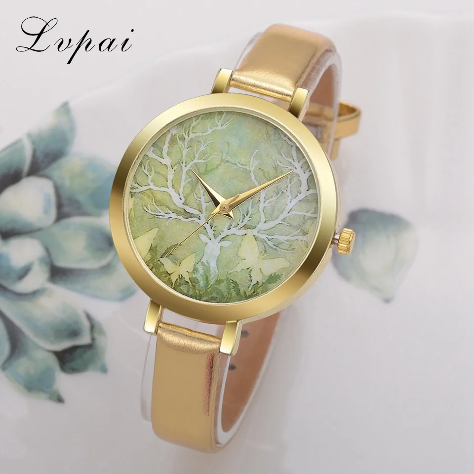 Lvpai Leather Strap Watch Gold Bracelet Quartz Dress Ladies Deer Casual Fashion Wrist Watches For Women Quartz Sport Watch
Lvpai Leather Strap Watch Gold Bracelet Quartz Dress Ladies Deer Casual Fashion Wrist Watches For Women Quartz Sport Watch