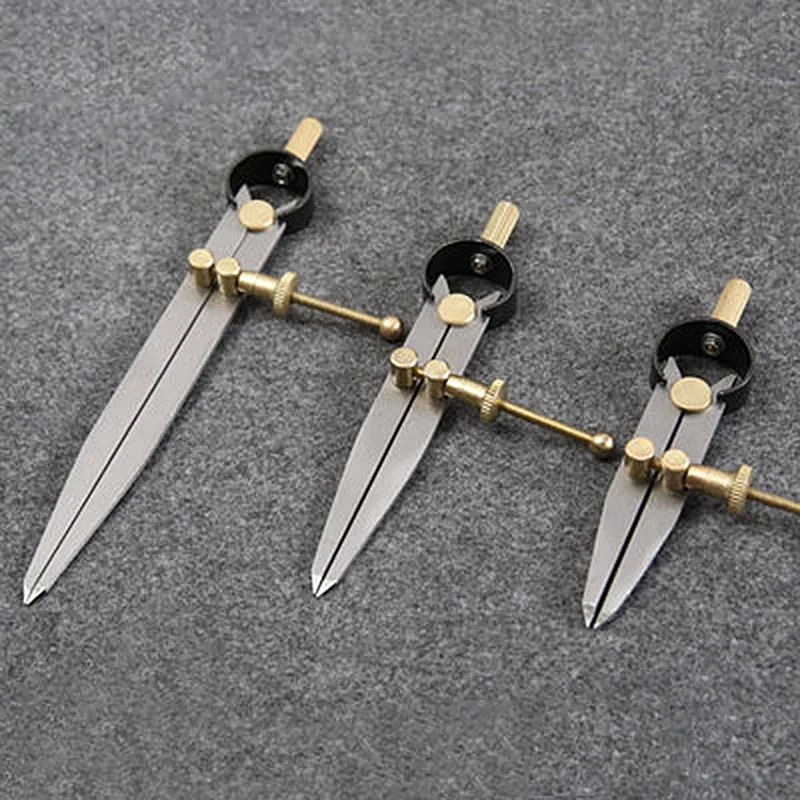 Professional Durable Adjustable Spacing Compass Leather Tools Gauge DIY Sewing Leather Craft Making Edge Line Compasses Tool
Professional Durable Adjustable Spacing Compass Leather Tools Gauge DIY Sewing Leather Craft Making Edge Line Compasses Tool