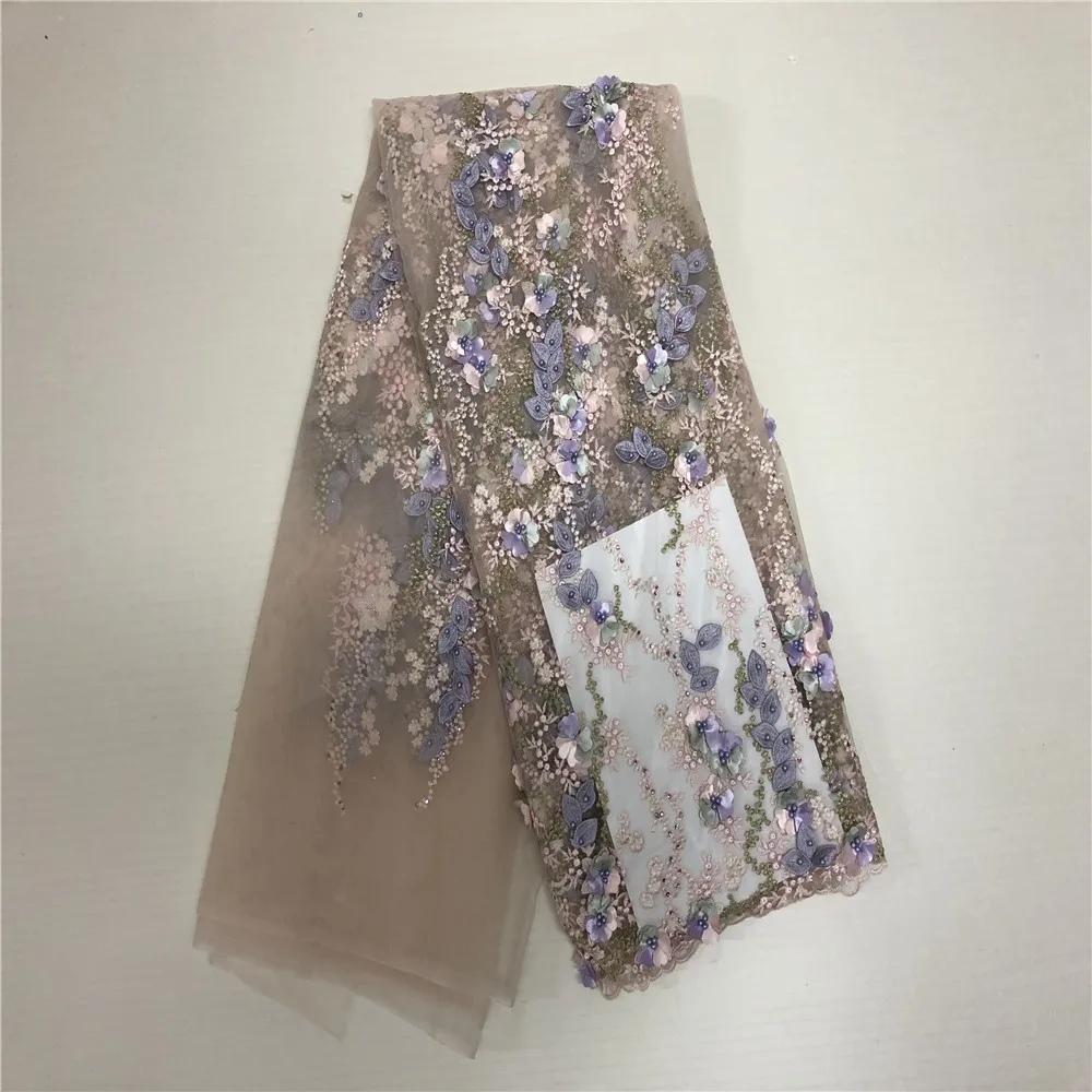 Latest African 3D lace fabric 2018 French Net Beaded Lace Fabric For Wedding purple Embroidery African lace fabric S5-2
Latest African 3D lace fabric 2018 French Net Beaded Lace Fabric For Wedding purple Embroidery African lace fabric S5-2
