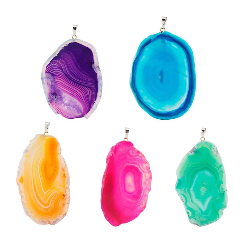 Natural Onyx Charms Pendants Multi Colorful Slice Irregular Natural Agat Crystal Stone Quartz Pendant DIY Fit Necklaces Crafts
Natural Onyx Charms Pendants Multi Colorful Slice Irregular Natural Agat Crystal Stone Quartz Pendant DIY Fit Necklaces Crafts