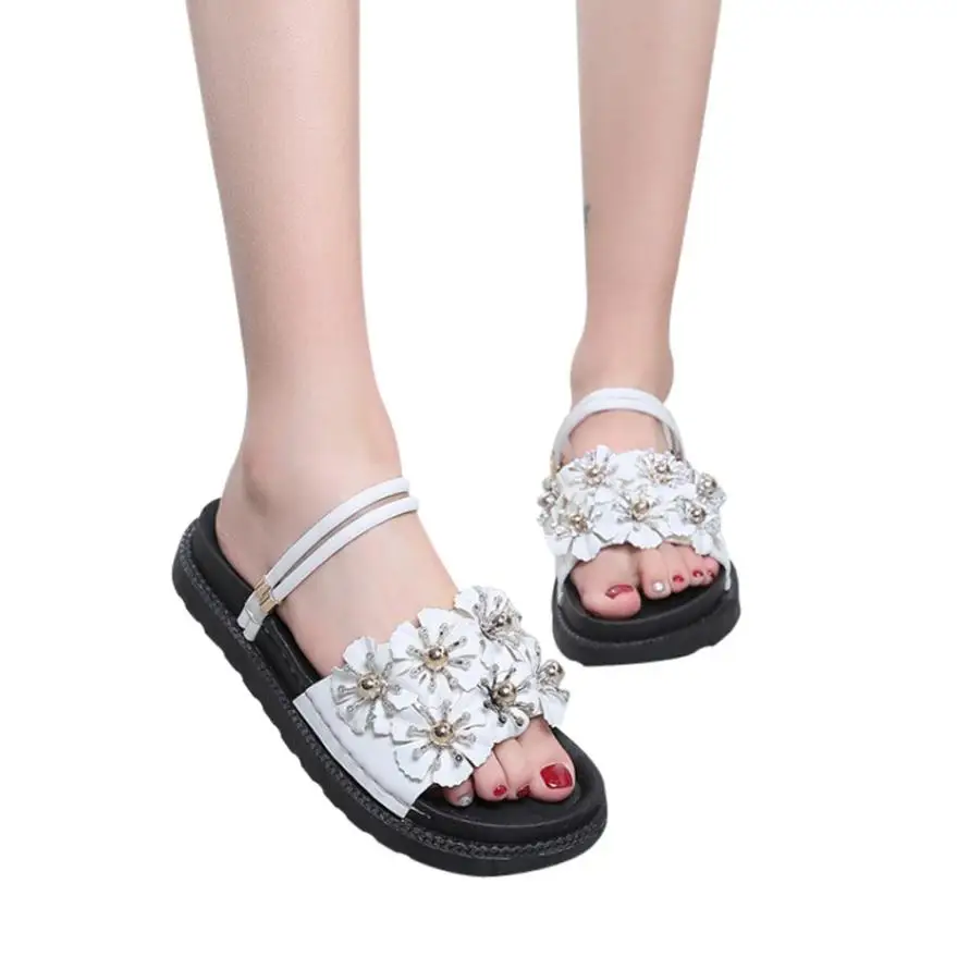 Sandals women beach Shoes Women's Fashion Solid Color Crystal Round Toe Flat Heel Sandals open toe Slipper zapatos mujer A5
Sandals women beach Shoes Women's Fashion Solid Color Crystal Round Toe Flat Heel Sandals open toe Slipper zapatos mujer A5