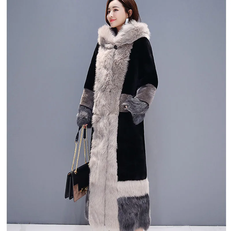 New Autumn Winter Faux Fur Coat Women Clothes Plus Size Big fur collar Hooded Fashion Elegant Thick Warm Fur Long Coat Female
New Autumn Winter Faux Fur Coat Women Clothes Plus Size Big fur collar Hooded Fashion Elegant Thick Warm Fur Long Coat Female