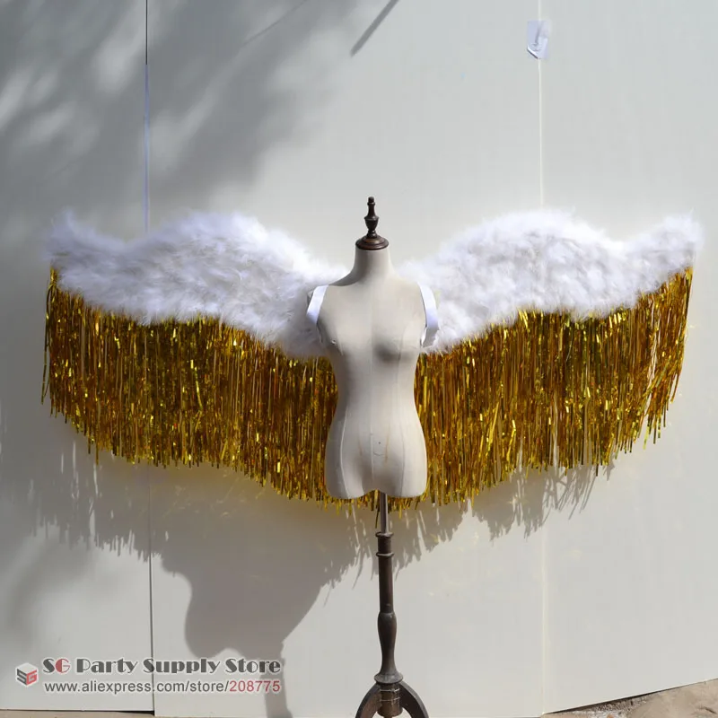 adult's white angel Feather Wings COSplay Display shooting Fashion show props wedding decorations 100cm EMS Free shipping
adult's white angel Feather Wings COSplay Display shooting Fashion show props wedding decorations 100cm EMS Free shipping
