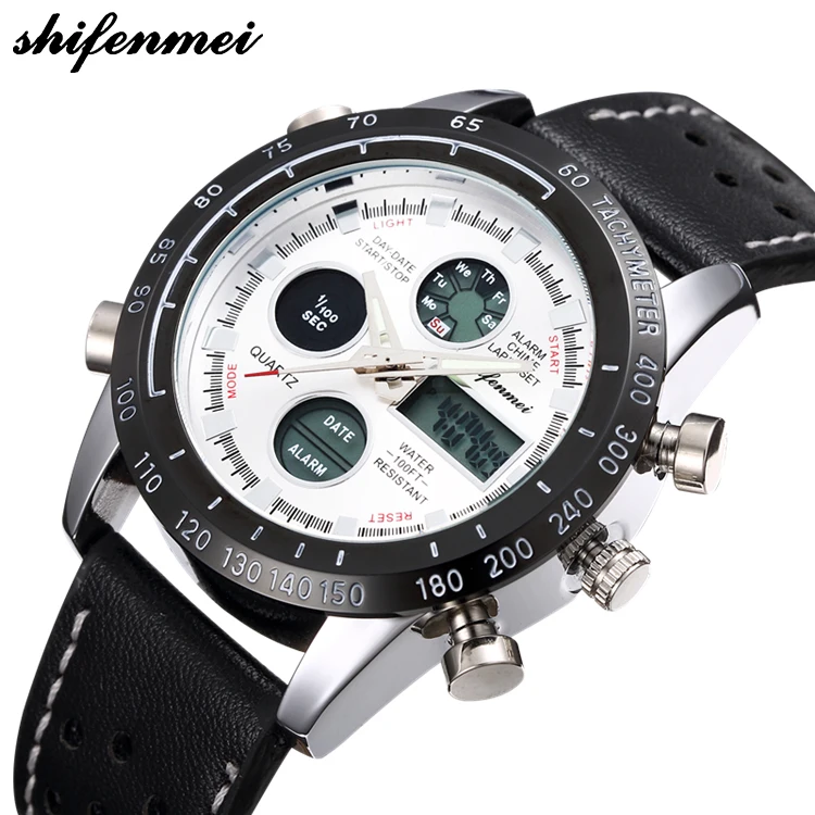 Shifenmei S1123 horloge Мужские кварцевые часы Роскошные мужские Бизнес наручные Hodinky Masculino