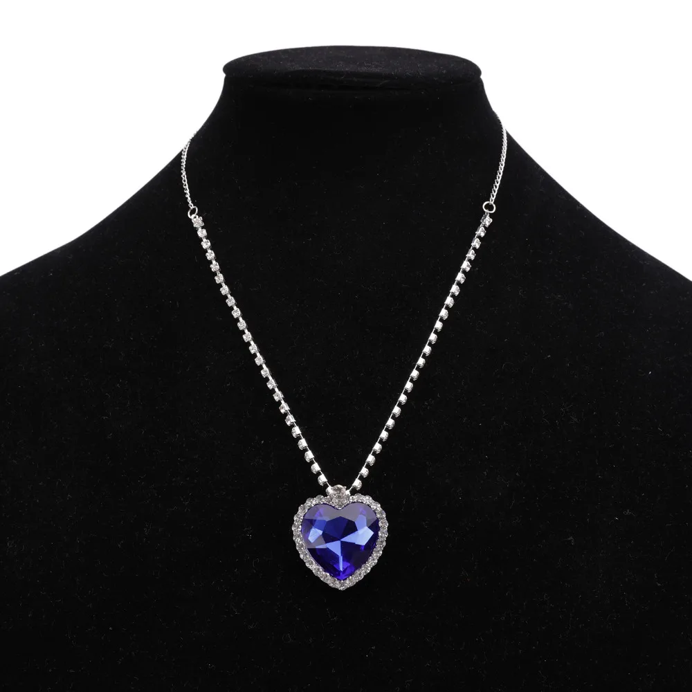 Classic Blue Heart Crystal Pendant Necklaces Trendy Pendant Necklace Fashionable Women Link Chain Necklace Jewelry Gifts
Classic Blue Heart Crystal Pendant Necklaces Trendy Pendant Necklace Fashionable Women Link Chain Necklace Jewelry Gifts