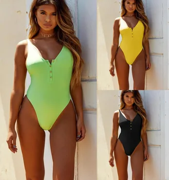 Bikini Brazilian Thong Bikini Bathing Suits 2018 Solid Color Button One Piece SwimwearFemale Sexy Swimwear
Bikini Brazilian Thong Bikini Bathing Suits 2018 Solid Color Button One Piece SwimwearFemale Sexy Swimwear