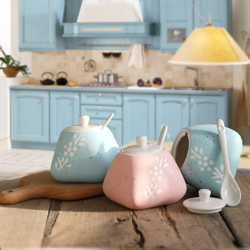 3PCS/set Creative ceramic condiment pot Nordic style kitchen condiment bottle storage tank Storage box Condiment box
3PCS/set Creative ceramic condiment pot Nordic style kitchen condiment bottle storage tank Storage box Condiment box