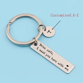 Initial Name Letter Engraved Sliver Bag Charm Car Keychain Drive Safe I Need You Here With Me Gifts For Couple Lover
Initial Name Letter Engraved Sliver Bag Charm Car Keychain Drive Safe I Need You Here With Me Gifts For Couple Lover