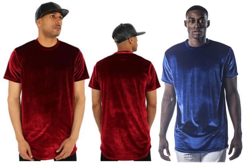 Curve Hem Long t-Shirt Men Hip Hop (3)