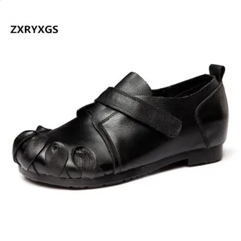Newest Retro Genuine Leather Shoes Women Flats 2019 Spring Ethnic Style Casual Shoes Woman Non-slip Breathable Women Flat Shoes
Newest Retro Genuine Leather Shoes Women Flats 2019 Spring Ethnic Style Casual Shoes Woman Non-slip Breathable Women Flat Shoes
