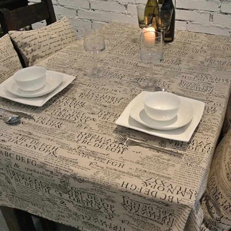 Letter Printed TableCloth cotton and linen Decorative Lace Table cloth European Dining Table Cover For Kitchen Home Decor
Letter Printed TableCloth cotton and linen Decorative Lace Table cloth European Dining Table Cover For Kitchen Home Decor