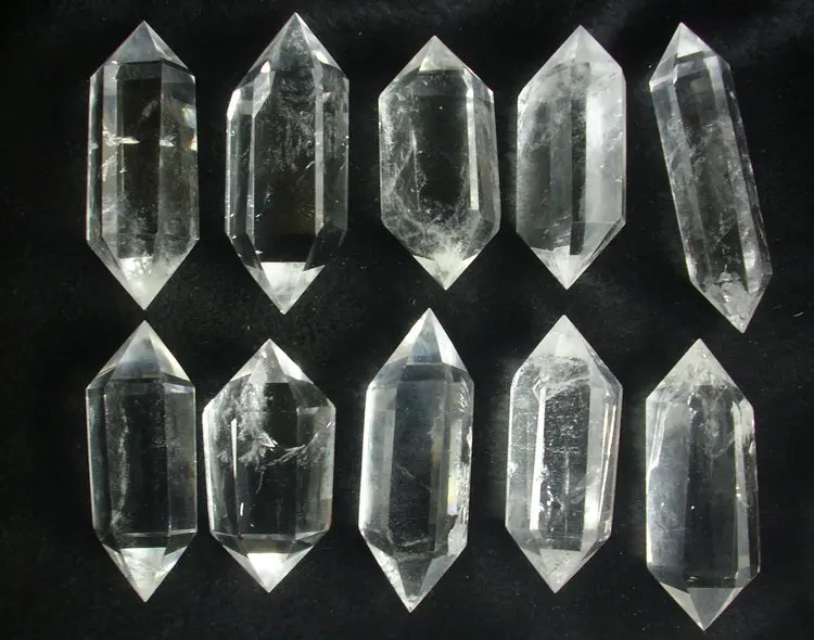 10 Natural Clear Quartz Crystal Double Terminate Points Pendant Healing For Gift Collection For Sales.Wholesale Price
10 Natural Clear Quartz Crystal Double Terminate Points Pendant Healing For Gift Collection For Sales.Wholesale Price