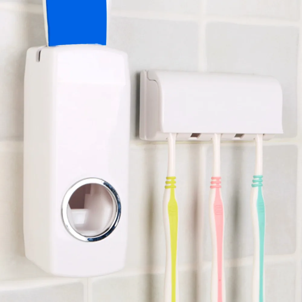 1Pc Plastic Automatic Toothpaste Dispenser With Five Toothbrush Holder Stand Wall Mount Bathroom Accessories Drop Shipping
1Pc Plastic Automatic Toothpaste Dispenser With Five Toothbrush Holder Stand Wall Mount Bathroom Accessories Drop Shipping