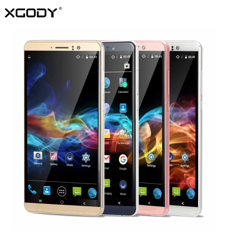 

XGODY Y14 3G Smartphone 6 Inch Android 5.1 Dual Sim Card Mobile Phone MTK6580 Quad Core 1GB+8GB 5MP Camera GPS WiFi Cellphone