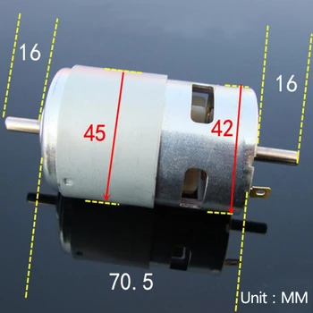 1PCS Double output shaft 795 DC motor front and back double ball bearing motor power 12V DIY model accessories
1PCS Double output shaft 795 DC motor front and back double ball bearing motor power 12V DIY model accessories