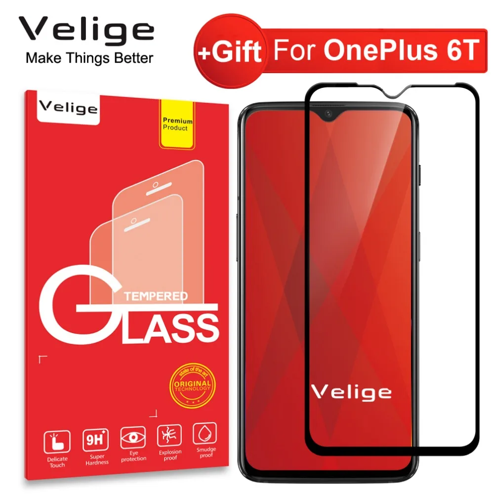 Velige 9H Tempered Glass For OnePlus 6T OnePlus6T One Plus 6T 1+6T 6 T Screen Protector Ultra Thin Protective Glass Film
Velige 9H Tempered Glass For OnePlus 6T OnePlus6T One Plus 6T 1+6T 6 T Screen Protector Ultra Thin Protective Glass Film