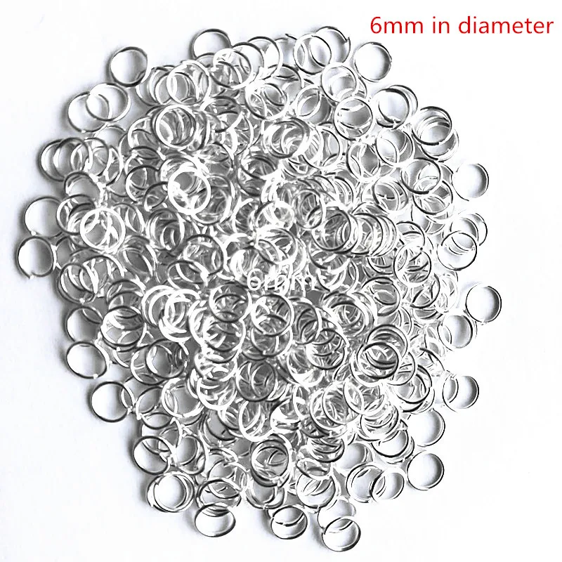 6MM 500pcs Sterling Silver Open Jump Ring Silver Components DIY Jewelry 925 silver findings opening rings
6MM 500pcs Sterling Silver Open Jump Ring Silver Components DIY Jewelry 925 silver findings opening rings
