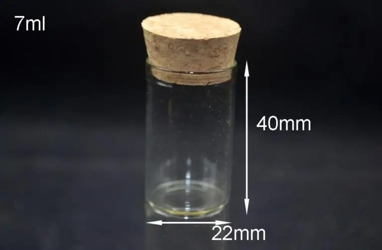 100pcs 22*40mm High quality 7ml Vials Clear Glass Bottles with Corks stopper Miniature Glass Bottle Sample Glass Wishing Bottles
100pcs 22*40mm High quality 7ml Vials Clear Glass Bottles with Corks stopper Miniature Glass Bottle Sample Glass Wishing Bottles