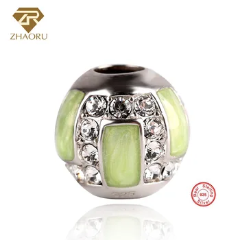 Zhaoru 925 Sterling Silver Enamal Pendant Charm Fit Bracelet & Bangle & Necklace DIY Fine Jewelry Silver Stone Bead
Zhaoru 925 Sterling Silver Enamal Pendant Charm Fit Bracelet & Bangle & Necklace DIY Fine Jewelry Silver Stone Bead